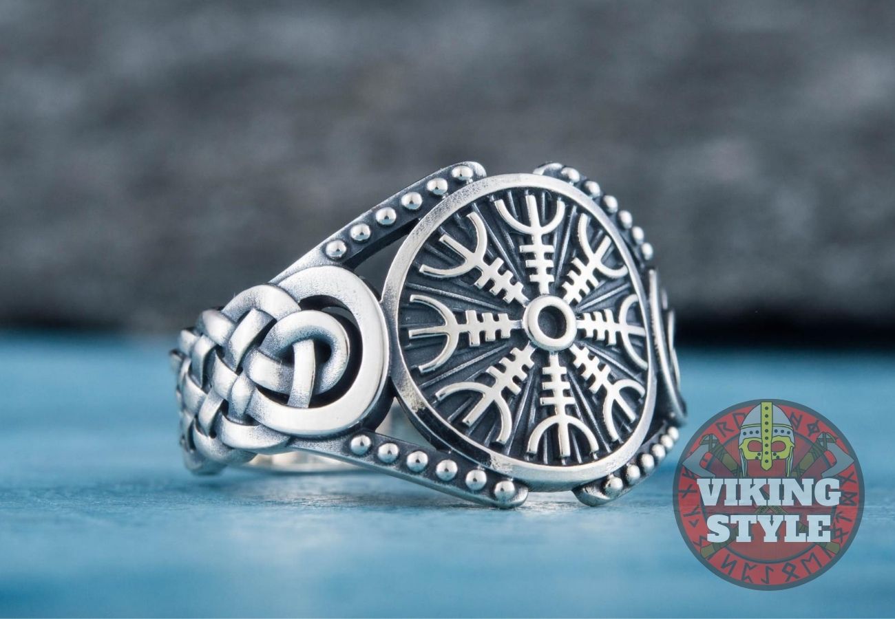 Ægishjálmur Ring - Endless Knot, 925 Silver