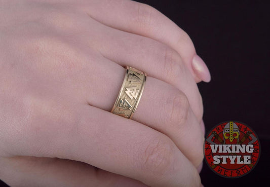 Valknut Ring - Gold