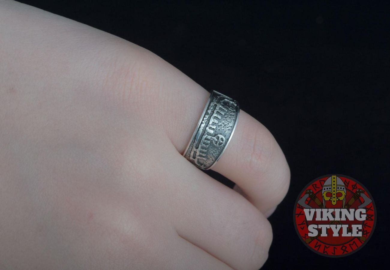 Viking Ship Ring - Drakkar, 925 Silver