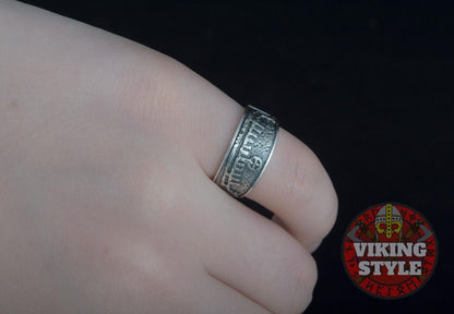 Viking Ship Ring - Drakkar, 925 Silver