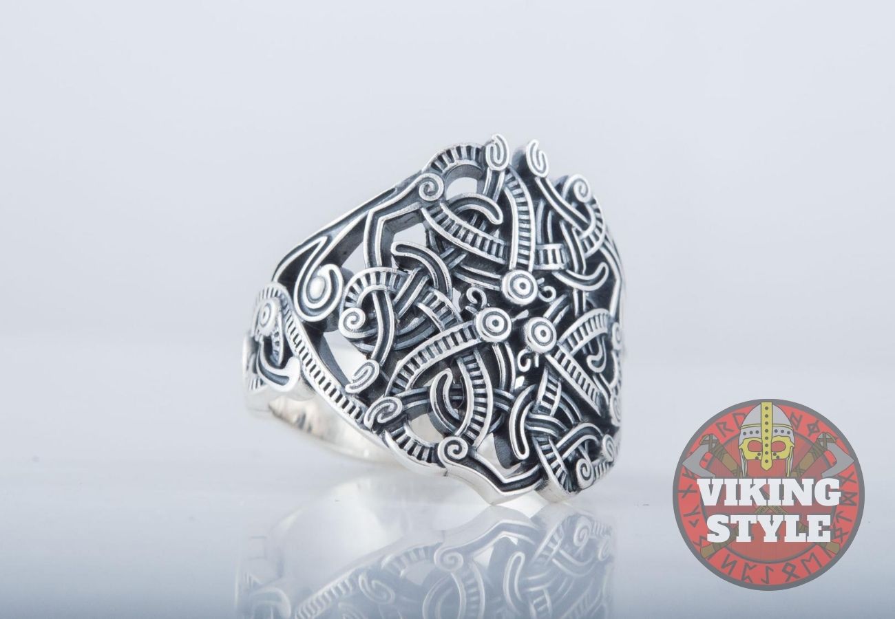 Jörmungandr Ring - World Serpent, 925 Silver