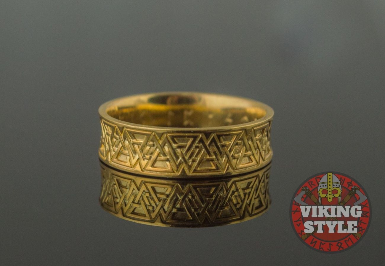 Norse Ring - Valknut, Gold