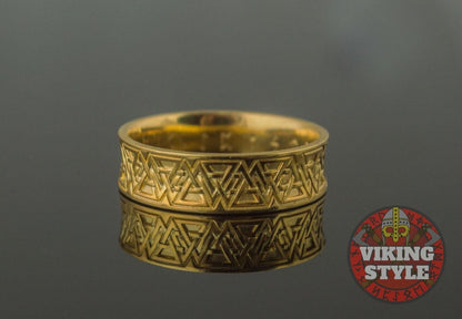 Norse Ring - Valknut, Gold