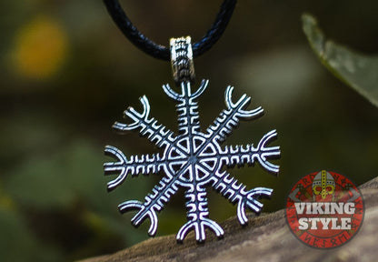 Ægishjálmur Pendant - 925 Silver
