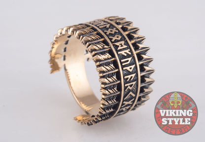 Runic Ring - Arrow, Bronze