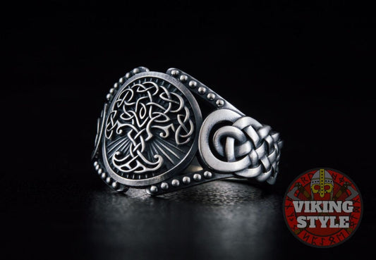 Yggdrasil Ring - Endless Knot, 925 Silver