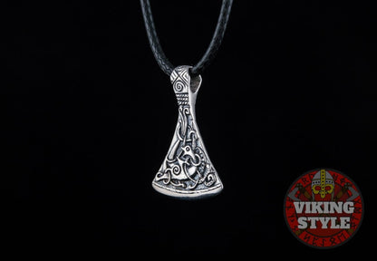 Viking Axe Head Pendant - Mammen, 925 Silver