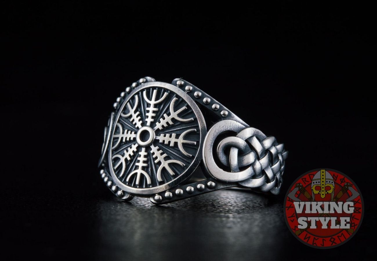 Ægishjálmur Ring - Endless Knot, 925 Silver