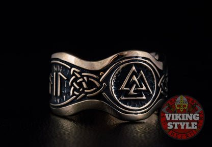 Valknut Ring II - Odin Collection, Bronze