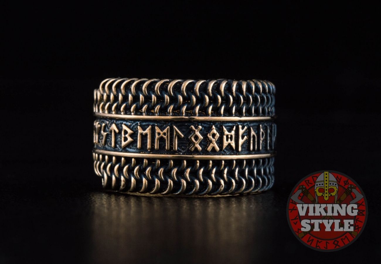 Runic Ring - Chainmail, Bronze