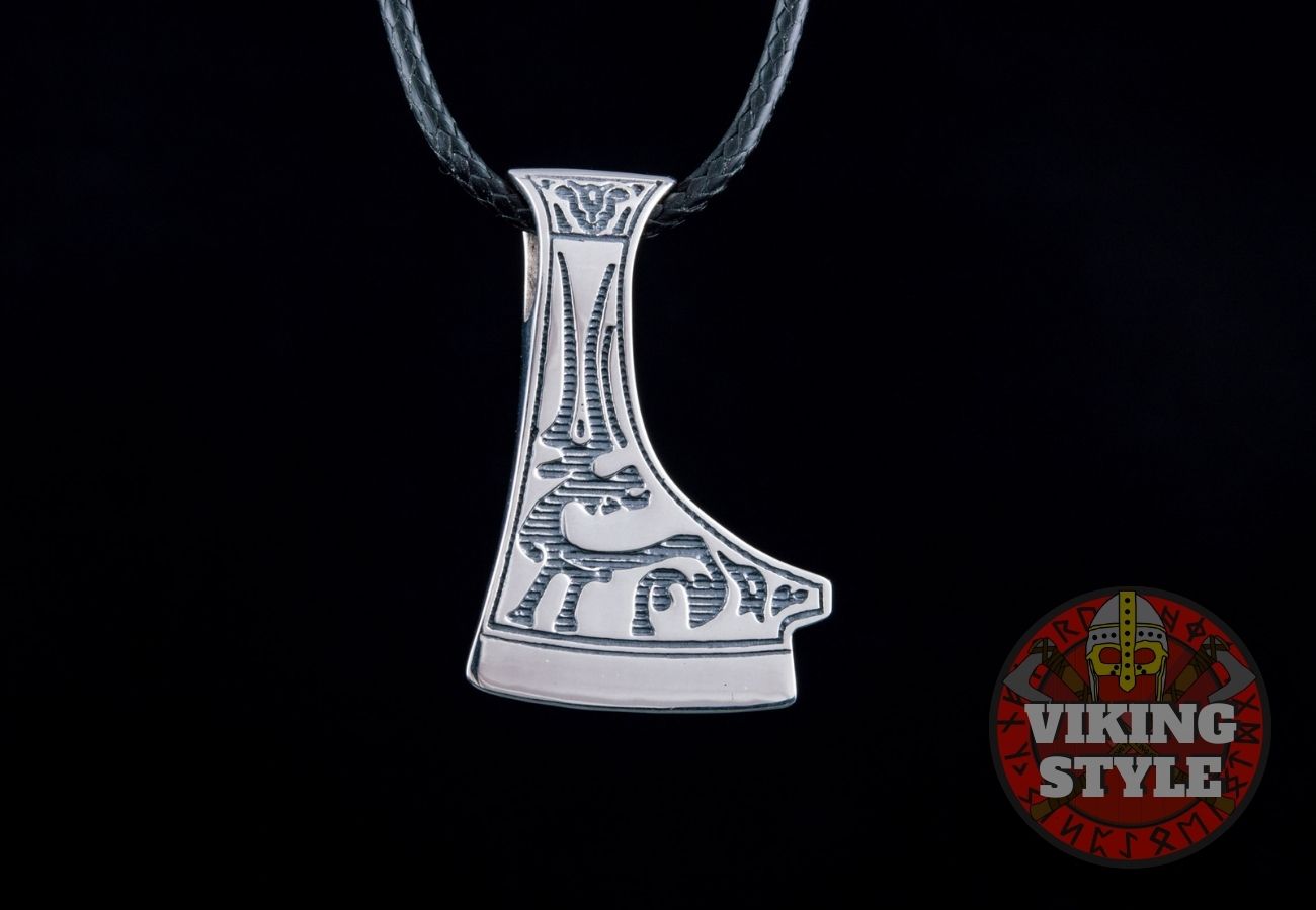 Perun Axe Head Pendant IV - 925 Silver