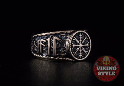 Ægishjálmur Ring - Odin Collection, Bronze