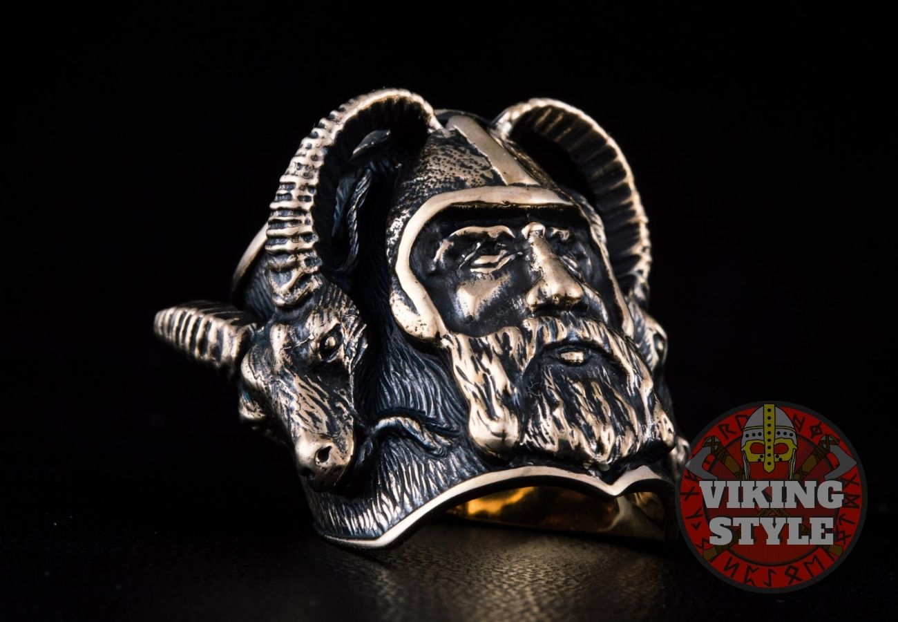 Viking Ring - Ram, Bronze