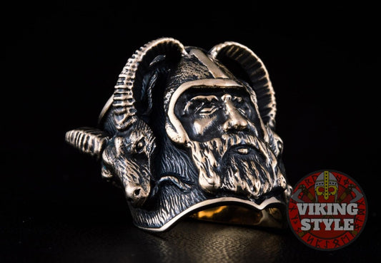 Viking Ring - Ram, Bronze
