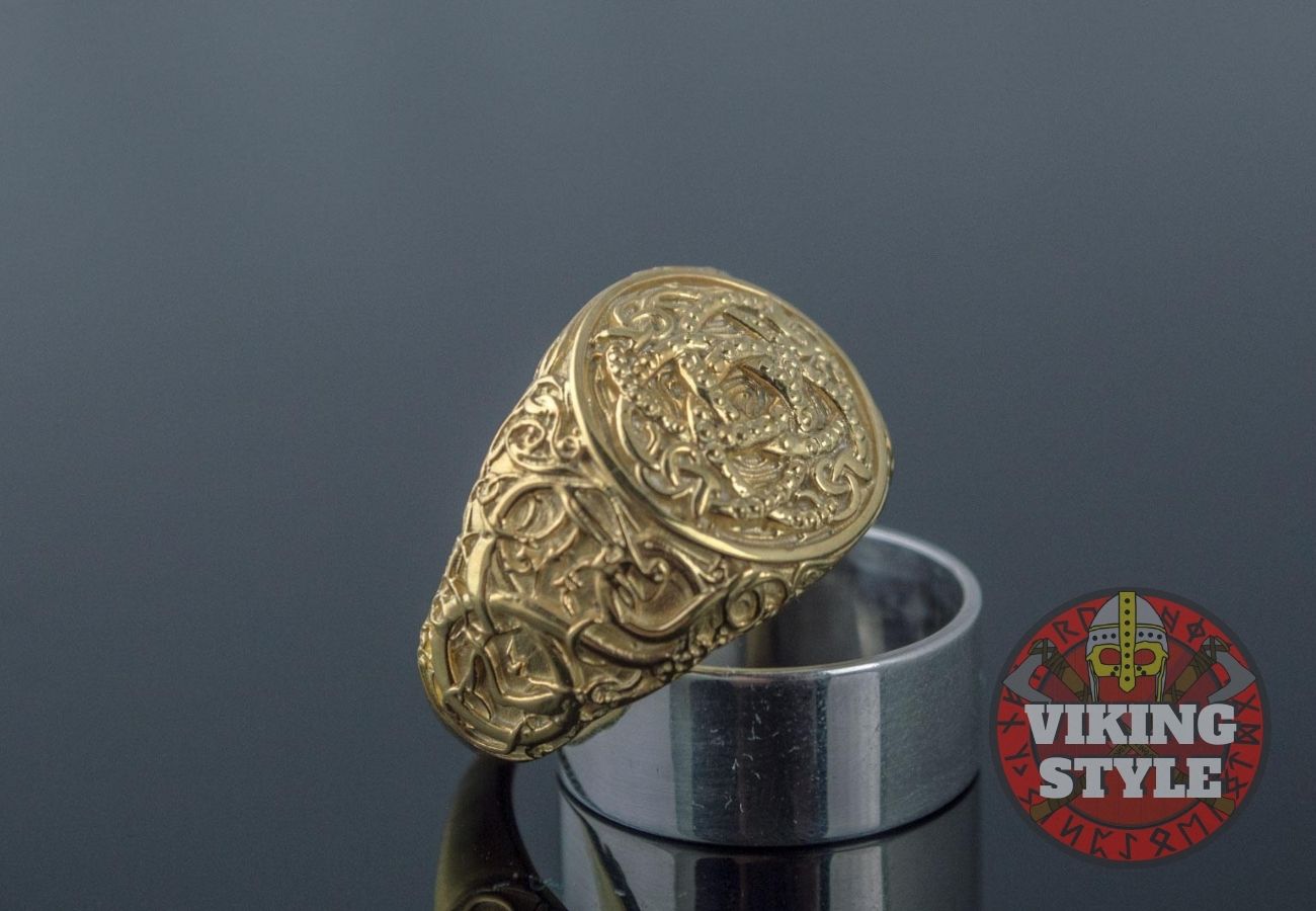 Jörmungandr Ring - Urnes, Gold