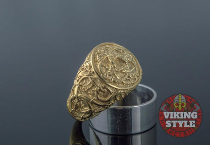 Jörmungandr Ring - Urnes, Gold