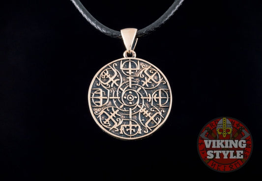 Ægishjálmur Pendant - Lunar, Bronze