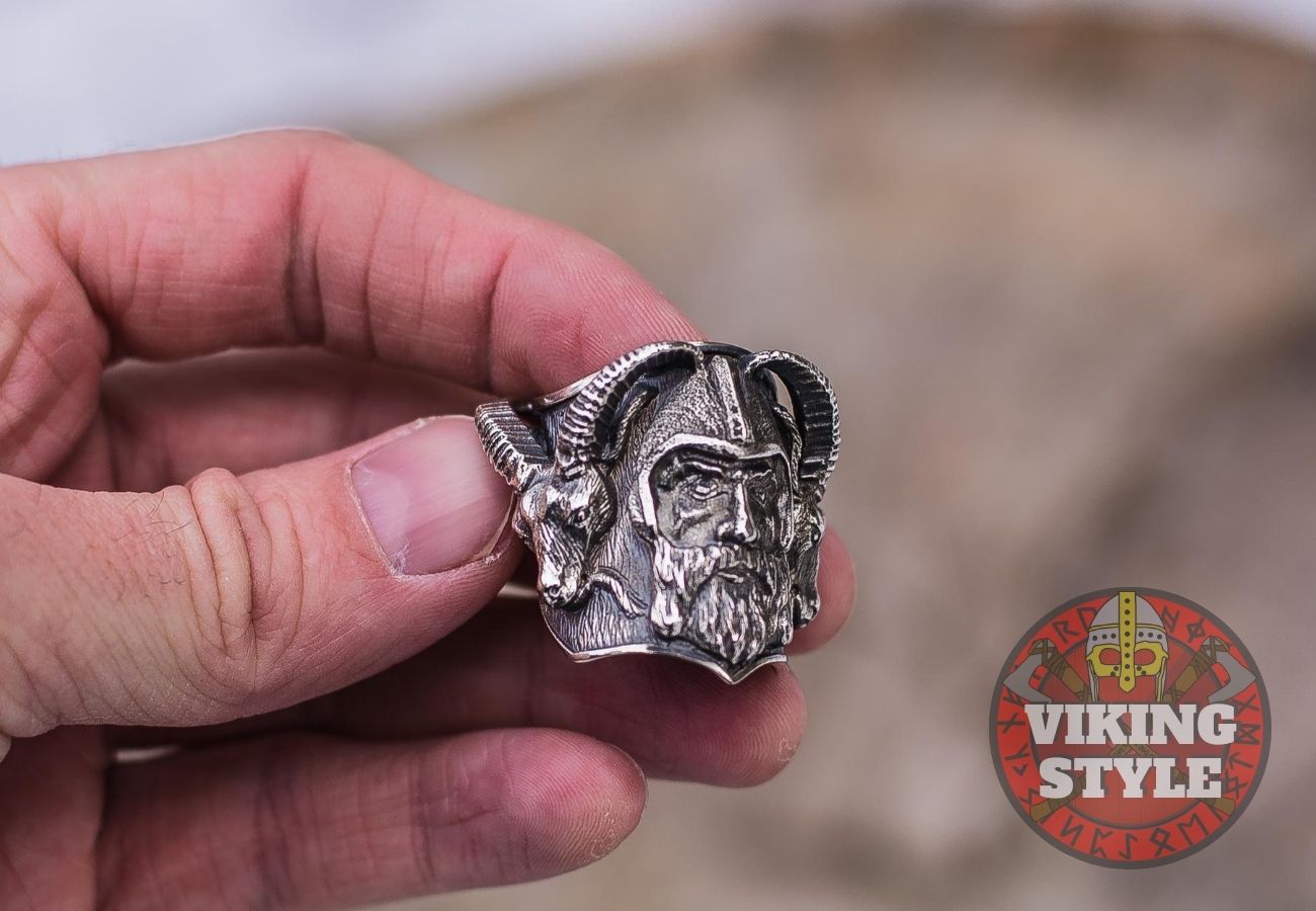 Viking Ring - Ram, 925 Silver