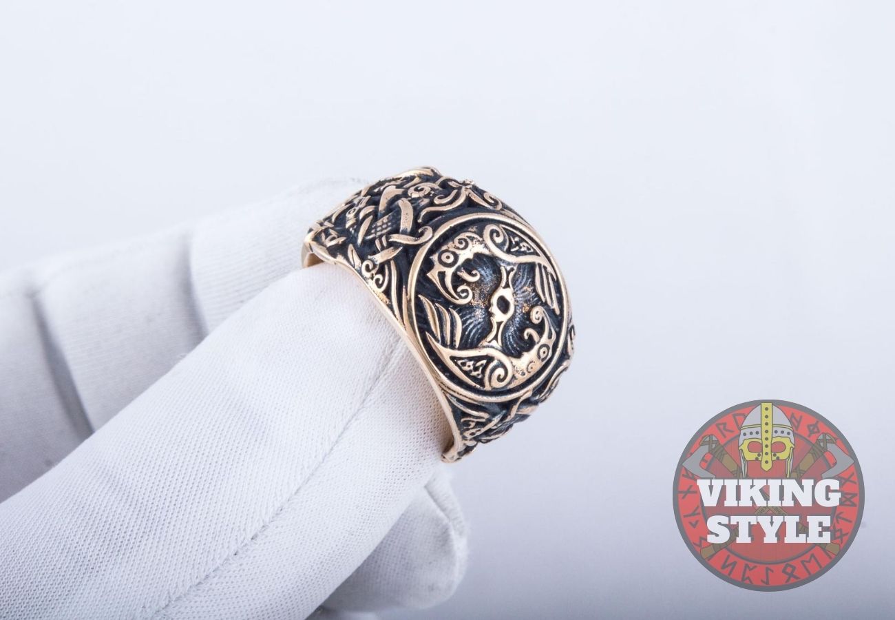 Huginn & Muninn Ring - Mammen, Bronze