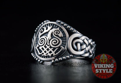 Sleipnir Ring - Endless Knot, 925 Silver