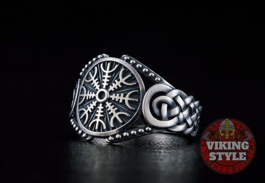 Ægishjálmur Ring - Endless Knot, 925 Silver