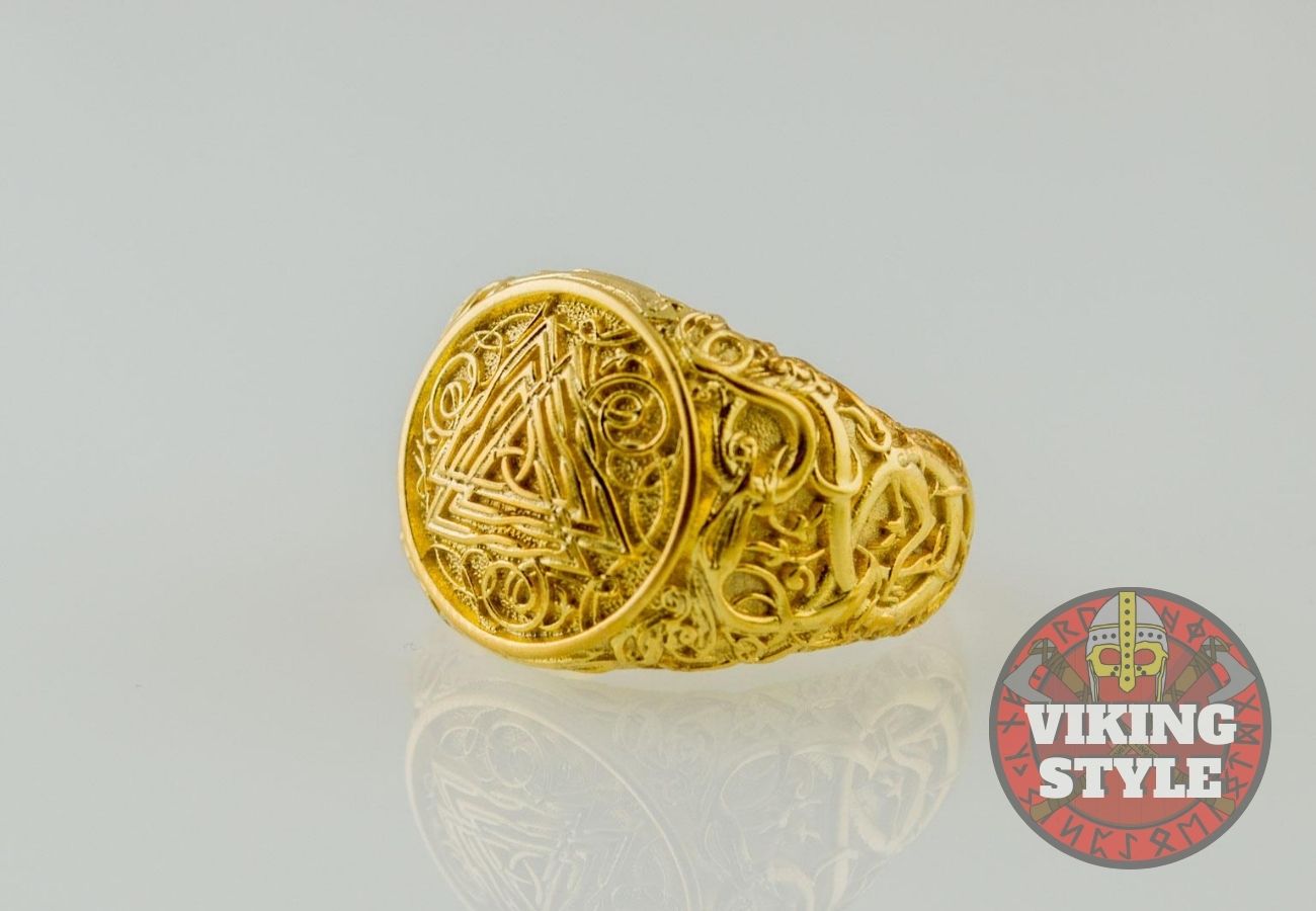 Valknut Ring - Urnes, Gold