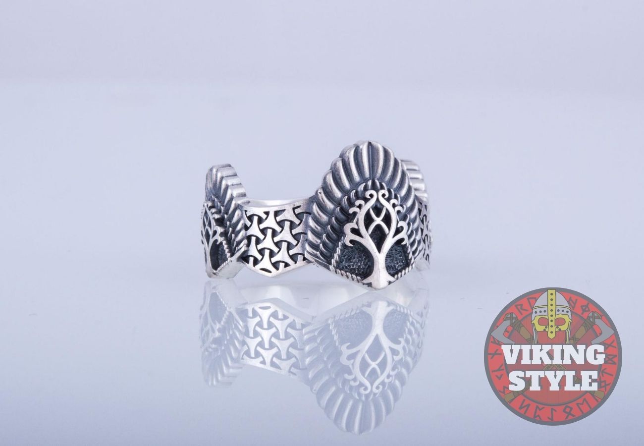 Yggdrasil Ring - Læraðr, 925 Silver