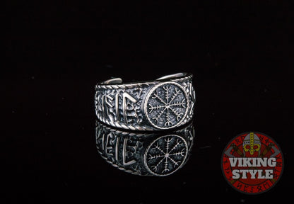 Ægishjálmur Ring - Odin Collection, 925 Silver