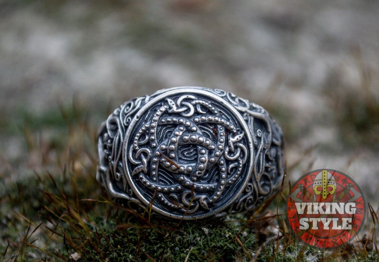 Jörmungandr Ring - Urnes, 925 Silver