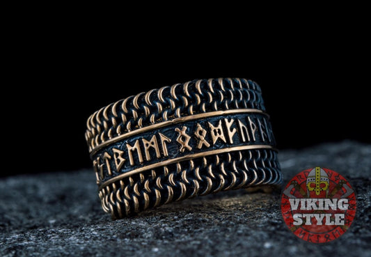 Runic Ring - Chainmail, Bronze