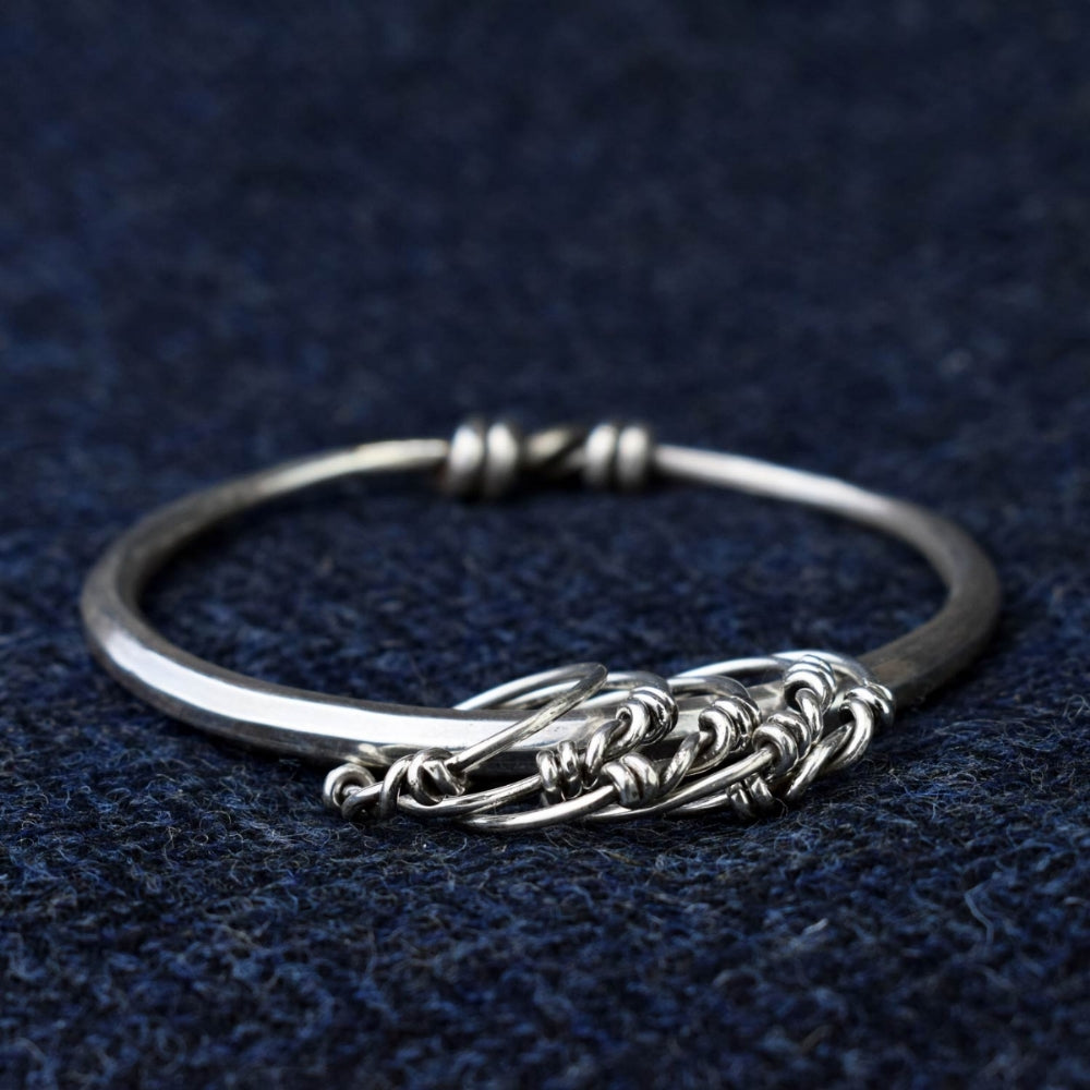 Silver Viking Bangle