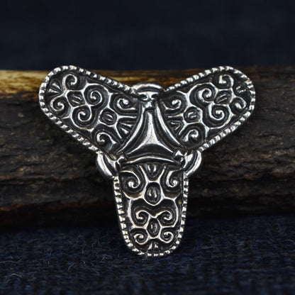 Silver Viking Trefoil Brooch