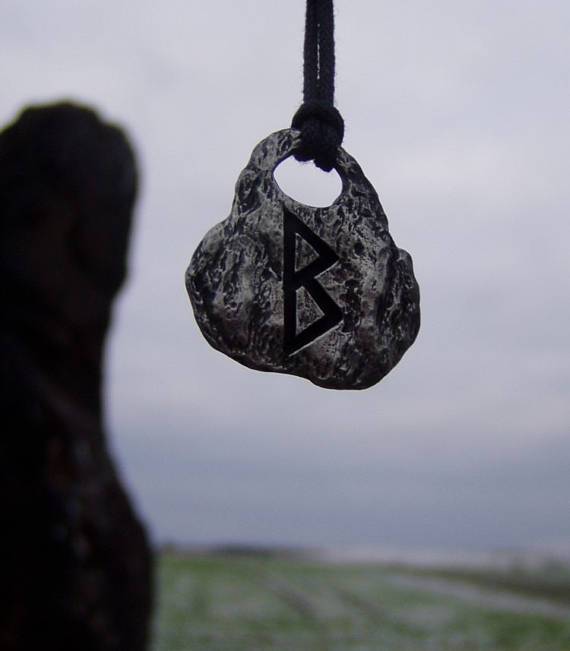 Hand Forged Rune Pendant