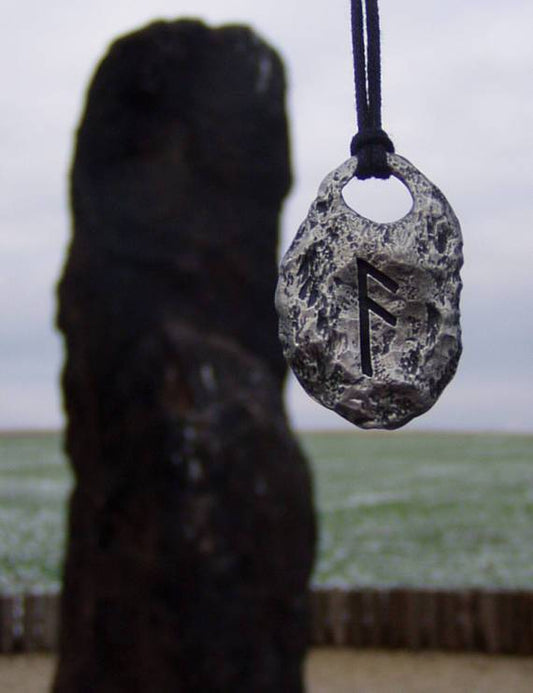 Hand Forged Rune Pendant