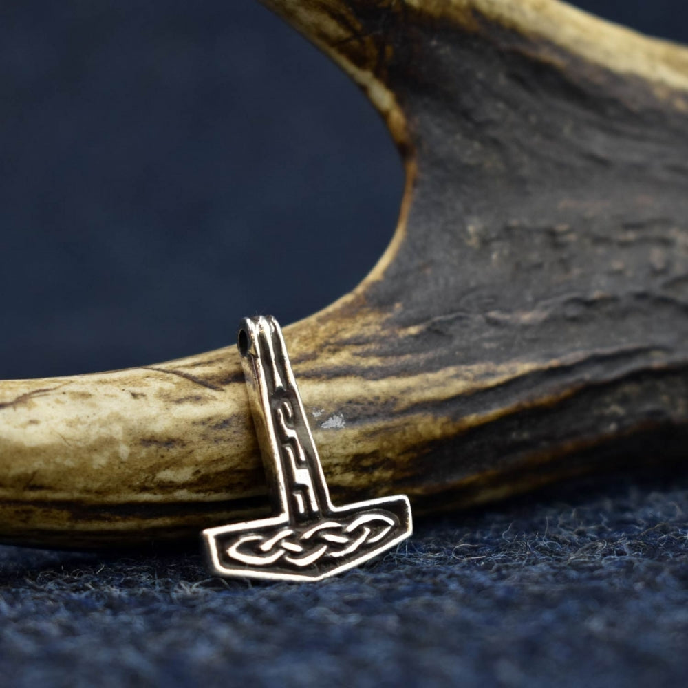Small Silver Thor's Hammer Pendant