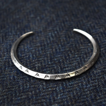 Silver Triangular Ring Money Bracelet